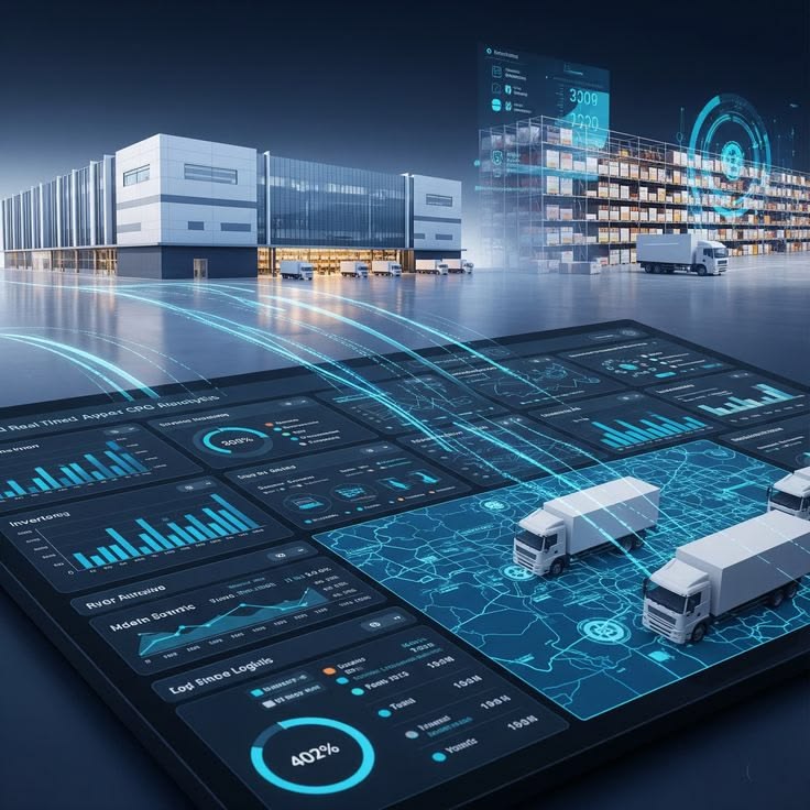 Logistics and fleet management dashboard